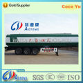 Durable 50cbm 3 axles chemical fuel liquid/crude oil transport tanker semi-trailer for sale